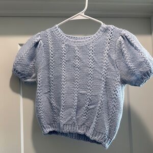H&M Light Blue Knit Top